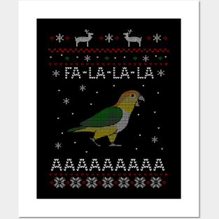 FA LA LA Ugly Christmas White bellied Caique Posters and Art